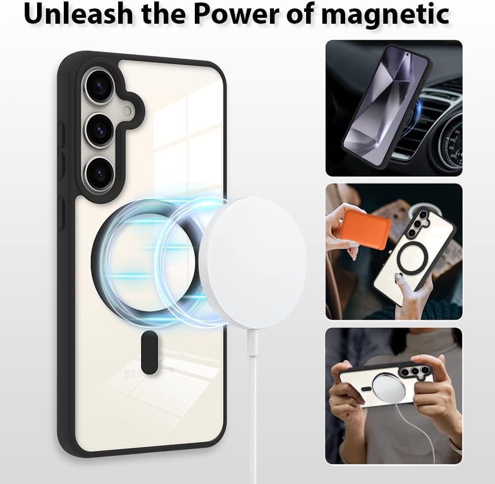 Transparent Hybrid MagSafe Case for Samsung Galaxy S24 FE Transparent Hybrid MagSafe Case for Samsung Galaxy S24 FE
